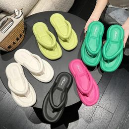 Slippers Summer Slip-on Flip Flops Women's Outdoor Beach Seaside Flat Bottom Flip-Flops Sandal Women