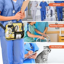 Dentists Must Buy Teeth Cute Pattern Pockets Portable Medical Supplies Waistpack Durable Gift for Mother Lover Girlfriend Friend