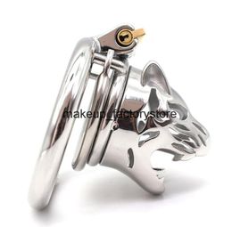 Massage 304 Stainless Steel Male Penis Cage For Men Penis Cock Ring Belt With Anti-off Ring Bondage Devices3437752