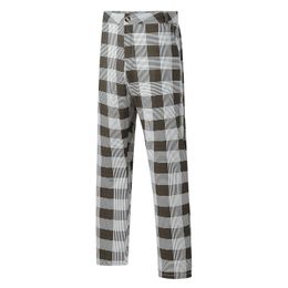 Sweatpants Cargo Pants Men Plaid Print Party Suit Pants Stretch Feet Pants With Pockets Men'S Clothing Sports Pants Joggers