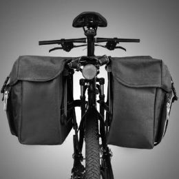 Bicycle Rear Seat Bag 25L Large Capacity Outdoor Luggage Carrier Bags Cycling MTB Road Bike Trunk Double Pannier Riding Bag