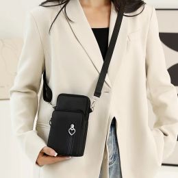 New Mobile Phone Bag Women's Shoulder Bag Hanging Neck Coin Purse Vertical Ladies Handbag New All-match Mini Small Crossbody Bag