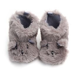 Toddler Baby Boots Winter Boys Girl Warm Baby Snow Boots Plush Soft Bottom Infant Shoes Newborn Baby Animal Cute Kids Shoes