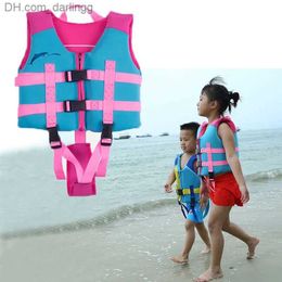 Life Vest Buoy Daisenuo chloroprene rubber life jacket childrens vest boys and girls PFD surfing diving Snorkelling swimming assistance for children Q240413