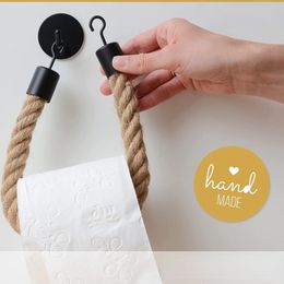 Nordic Style Handmade Towel Hanging Rope Tissue Holder Home Decor Wall Mounted Toilet Paper Roll Holder Towel Rack