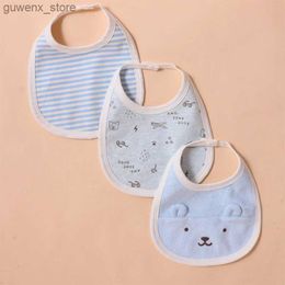 Bibs burp panni da asciugamano di saliva per neonaio forniture di cotone per alimenti complementari impermeabili di latte anti-vomito neonato carino a mangiare pettorale y240412