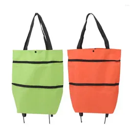 Laundry Bags Shopping Cart Large Capacity Portable Space Saving Foldable Bag For Camping