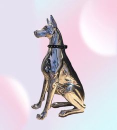 Decorative Objects Figurines 1PCS Sculpture Doberman Dog Large Size Art Animal Statues Figurine Room Decoration Resin Statue Ornam6052893