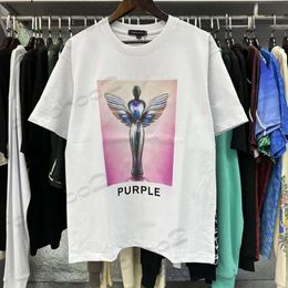 Tees Purple Brand Tshirts Summer Fashion Mens Womens Designers T Shirts Sleeve Tops Letter Cotton Short Sleeve High Quality Polos Clothes 871