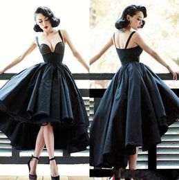 Sexy Little Black Dress Off Shoulder Cocktail Dresses Short Front Long Back Backless Evening party Gowns Design High Low Prom Dres5196081