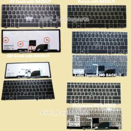 Keyboards New Latin Spanish / Portuguese / Greek / French / Czech Teclado Keyboard FOR HP Elitebook 2170P Silver Frame Black , BLACKLIT