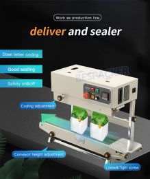 Machine FR880LW Horizontal Heat pPlastic Bag Pouch Sealer Automatic Continuous Table Sealing Shrink Sleeve Seaming Machine