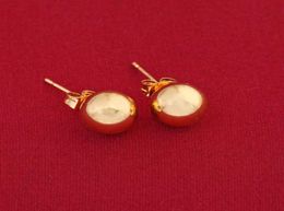Stud Charm 4mm 6mm 8mm 10mm Ball Earring Yellow Gold Color Shape Classic Design Earrings For Women6925274