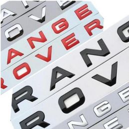 Car Styling Trunk Logo Emblem Badge Sticker Cover For Range Rover Sport Evoque6392018