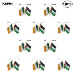 Ireland Palestine Friendship Lapel Pin Flag badge Brooch Pins Badges 10Pcs a Lot7227544