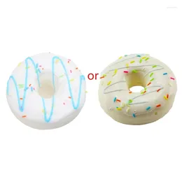 Decorative Flowers P82D Artificial Donuts Model Simulation PU Donut Bread Pography Props For Stress Relief Slow Fake Food Fun Ornament