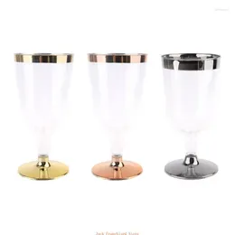 Disposable Dinnerware Champagne Cup For Creative Tall Household Cups Plastic Material Cocktail Transparent Flutes Restau