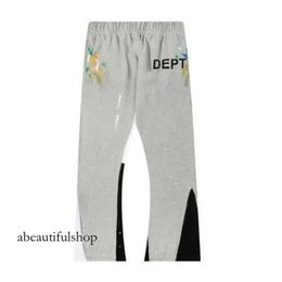 High-Quality Mens Graffiti Pants Gallerydept Depts Womens Sweatpants Designer Speckled Letter Print Mans Couple Loose Versatile Casual Straight 874