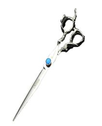 7 inch professional cutting hair scissors for hairdresser high quality Japanese steel sapphire haircut barbershop shears makas1715682