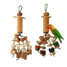 Other Bird Supplies Parrot Hanging Chewing Toys Corn Cob Rattan Ball Molar Treats Toy Cage Accessories For Relieve Boredom