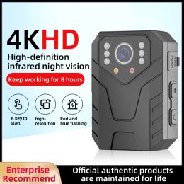 Camera 4K Mini Body Camera With 2 Inch Screen 1080P Full HD Infrared Body Worn Camera Police Security Guard Video Recorder Mini Cam