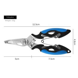 Multifunctional fishing pliers for fishing line cutting, sub pliers for removing hooks, loop cutting pliers, PE scissors