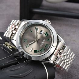 Luxury brand single calendar men's fashion quartz watch five sets of all steel with high-quality quartz movement