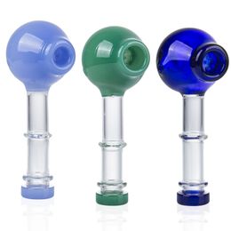 CSYC Y289 Dab Rig Glass Pipes About 5.11 Inches Colourful Handcrafted Tobacco Big Star Screen Perc Bowl Stand Smoking Pipe