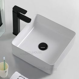 Nordic Bathroom Sink Ceramics Washbasin Creative Design Countertop Wash Basin For Household Bathroom Fixture Sinks Set