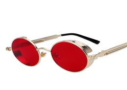Round Metal Sunglasses Steampunk Men Women Fashion Glasses Brand Designer Retro Vintage Sunglasses UV4004098717