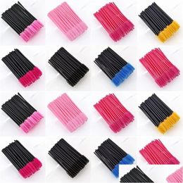 Makeup Tool Kits 50Pcs Disposable Eyebrow Eyelash Brushes Comb Spoolies Lash Wands Mascara For Extensions Drop Delivery Health Beaut Dh058