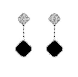 Earring for women Luxury Designer Earring dangles Four leaf Clover jewlery design Stud Earrings Christmas gift Stainless Steel lux9682389