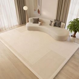 Carpets Striped Wabi-sabi Warm Color Home Living Room Decoration Carpet Non-slip Sofa Coffee Table Mat Bedroom Large Area 100 120cm