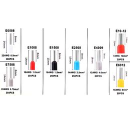 Crimp Ring tip Insulated terminal block electric wire connector pin tube terminal ejector kit for wiring