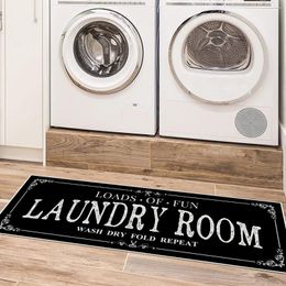 Carpets Laundry Room Rug Runner Non-Slip Mats Farmhouse Kitchen Hallway Balcony Floor Mat Bathroom Decor