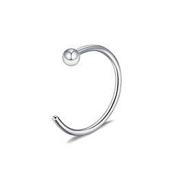 Nose Rings Studs Fashion Stainless Steel Horseshoe Fake Ring C Clip Lip Piercing Stud Hoop For Women Men Barbell Drop Delivery Je Otyzi