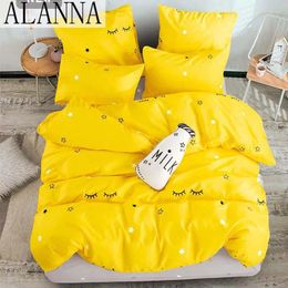 Bedding Sets Alanna T-ALL Printed Solid Home Set 4-7pcs High Quality Lovely Pattern With Star Tree Flower