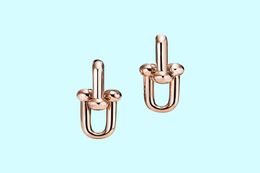 T Designer link stud Earrings Charm Love earrings 925 sterlling silver 18k gold plated Jewellery Fashion Classic Luxury Brand Valent4246066