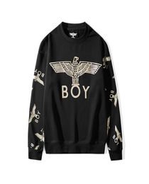 Boy London Arm Eagle Eagle Round Neck Cotton Sweatshirt Black Mens Full Sleeve Sweatshirt Fall Winter Fashion7737211