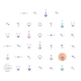 Nose Rings & Studs Jewelry Surgical Steel Septum Clicker Ring Punk Women Men Zircon Hoop Body Ps0894 Drop Delivery Ot08F