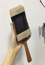 A Top Quality AVEDA Paddle Brush Brosse Club Massager Hairbrush Comb Prevent Trichomadesis Hair SAC7195866