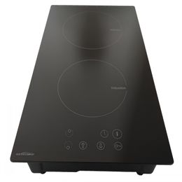 OEM/ODM Factory Build in And Table Top Electric Hob Stove Black Glass 2 Plate Induction Cookstove I2V-05