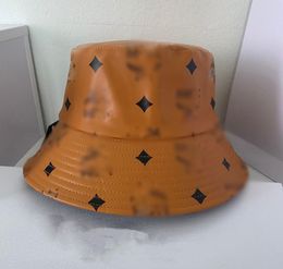 Brown men designer bucket hat letter printed letter hip hop leather mens designers sun hats high quality fashion womens luxury cap5714314