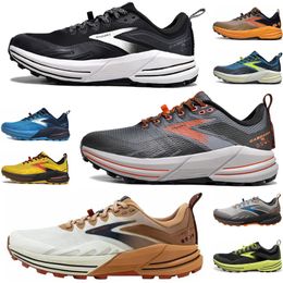 Brooks Cascadia 16 designer Trail Running Shoes For Men Women Ghost Hyperion Tempo Black White Grey Yellow Orange Outdoor Rock Trainers Sneakers