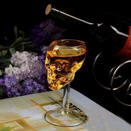 Wine Glasses Transparent Beer Wine Cup Bottle lass Skull Cup Red Wine Sober Kitchen Accessories Hih Cocktail lasses Bar Decoration L49