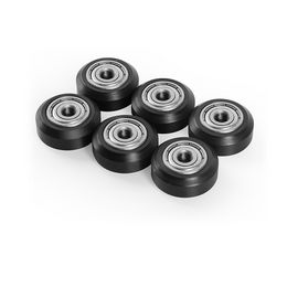 CREALITY 3D Printer 3/6PCS POM Plastic Wheel Bearing Pulley Round wheel Idler Pulley Gear for Ender 3 V2 All FDM Printer Parts