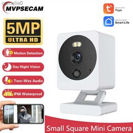 IP Cameras Tuya WIFI camera 5MP high-definition indoor baby monitor smart home wireless night vision P2P security video monitoring IP cameraC240412