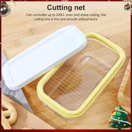 Storage Bottles Butter Cutting Box With Lid Cheese Fresh-Keeping Multifunction Rectangle Container For Easy