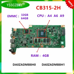 Motherboard NBH8S11004/NBH8S11008 MainBoard For ACER ChromeBook CB3152H Motherboard DA0ZADMB8H0/DA0ZADMB8H1 with CPU A49120C 4GB 32G/64G
