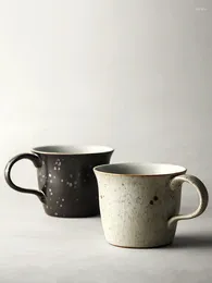 Mugs Japanese-style Handmade Stoare Coffee Cup Retro Breakfast Milk Oatmeal Mug Personality Couple Home Drinkware 280ml
